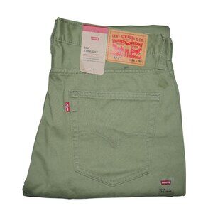 Levi's 514 Men's Twill Jeans Pants Size 36x30 Olive Green NWT
